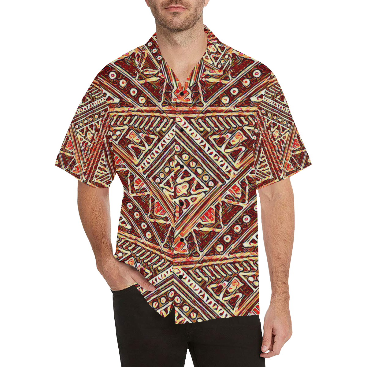 TriArt3 Hawaiian Shirt (Model T58)