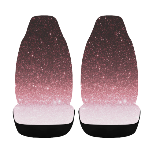 rose gold Glitter gradient Car Seat Cover Airbag Compatible (Set of 2)