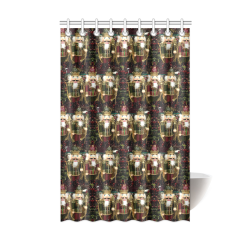 Golden Christmas Nutcrackers Shower Curtain 48"x72"