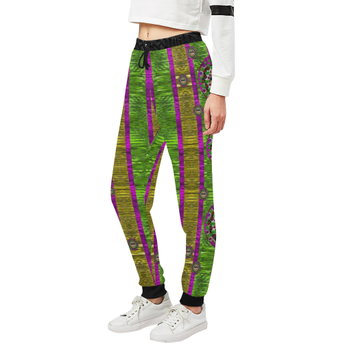 Sunset love in the rainbow decorative Unisex All Over Print Sweatpants (Model L11)