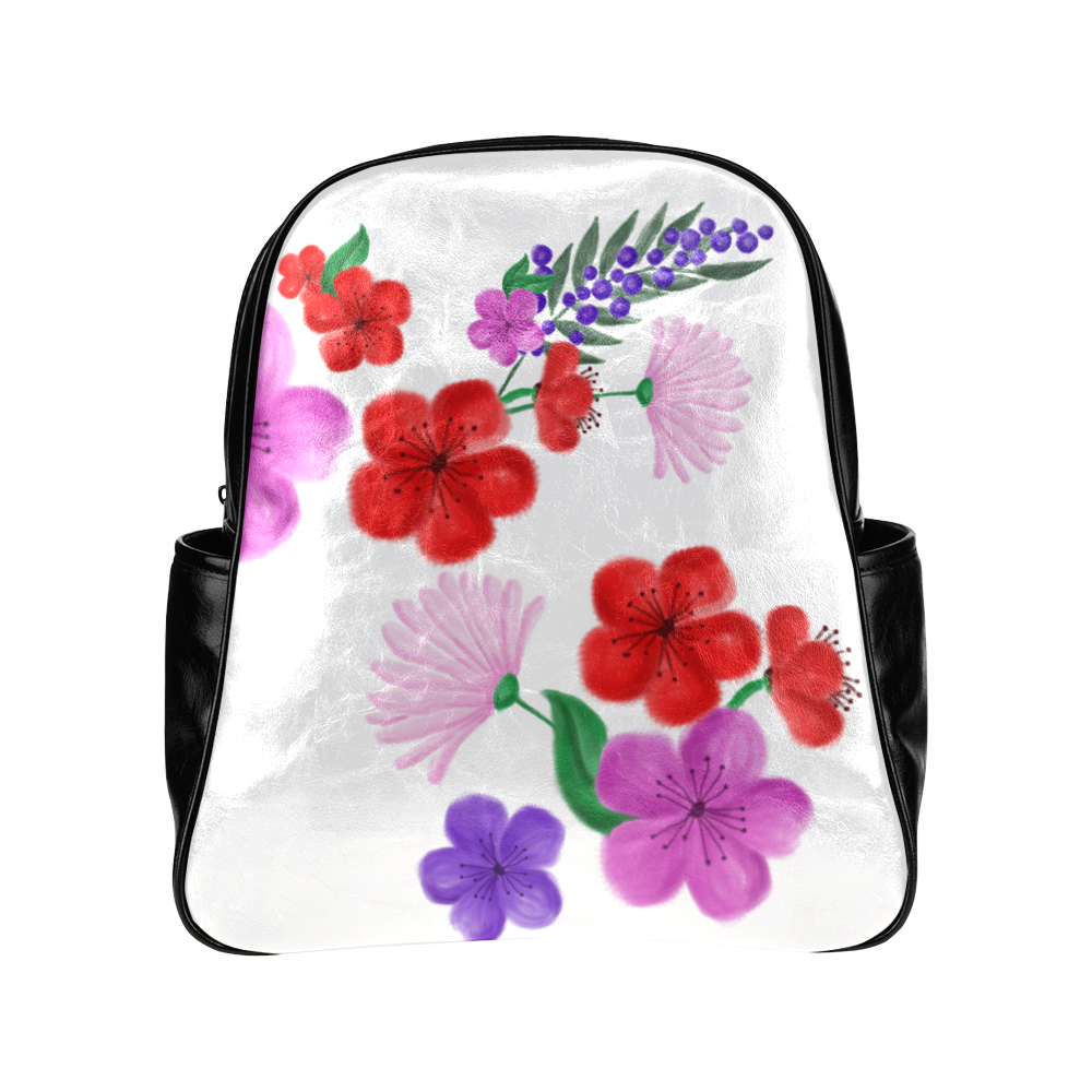 BUNCH OF FLOWERS Multi-Pockets Backpack (Model 1636)