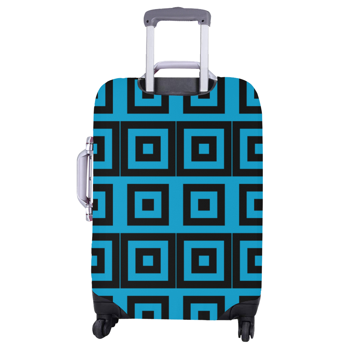 Blue-Black Pattern Luggage Cover/Large 26"-28"