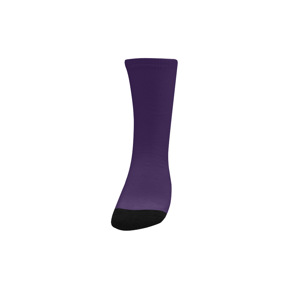 color Russian violet Kids' Custom Socks