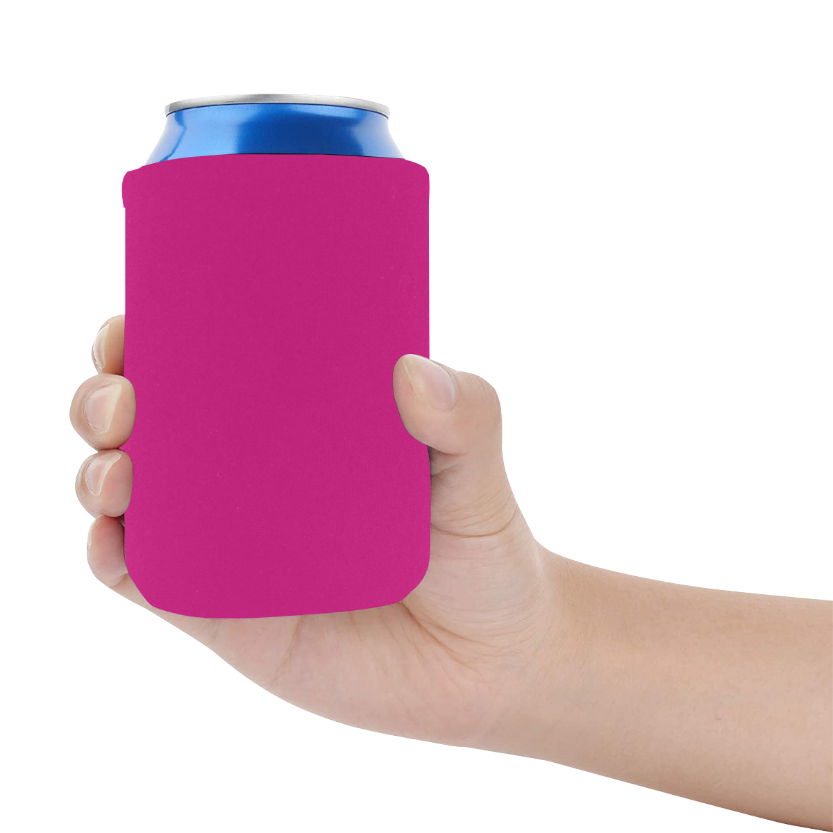 color Barbie pink Neoprene Can Cooler 4" x 2.7" dia.