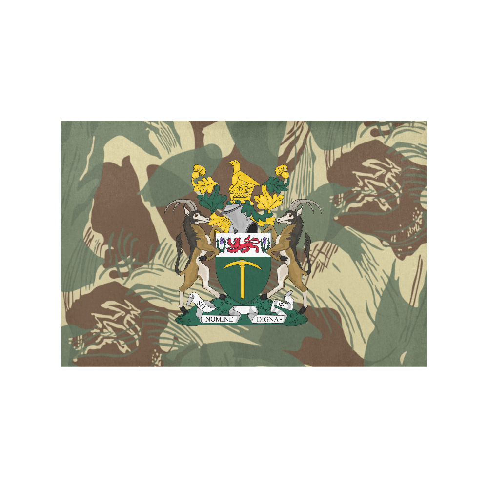 Rhodesian Brushstrokes Camouflage V2 Placemat 12’’ x 18’’ (Set of 6)