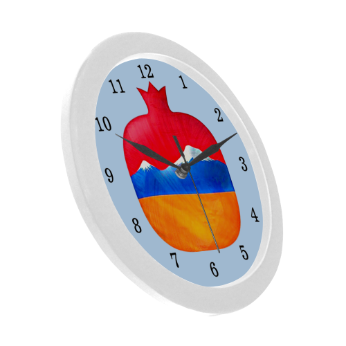 Armenian Pomegranate Circular Plastic Wall clock