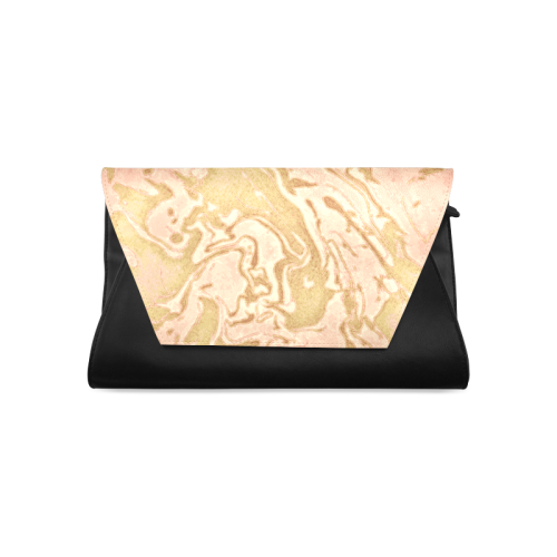 Rose Gold - gold light pink abstract swirls diy personalize Clutch Bag (Model 1630)