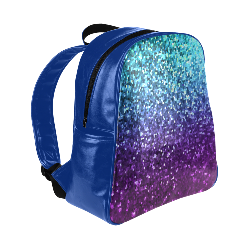 Mosaic Sparkley Texture G198 Multi-Pockets Backpack (Model 1636)
