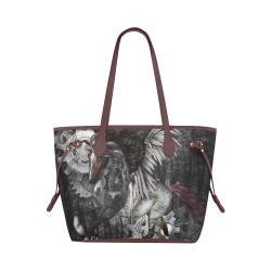 Aweswome steampunk horse with wings Clover Canvas Tote Bag (Model 1661)