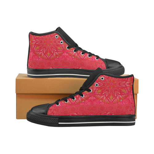 boho3-5 High Top Canvas Shoes for Kid (Model 017)