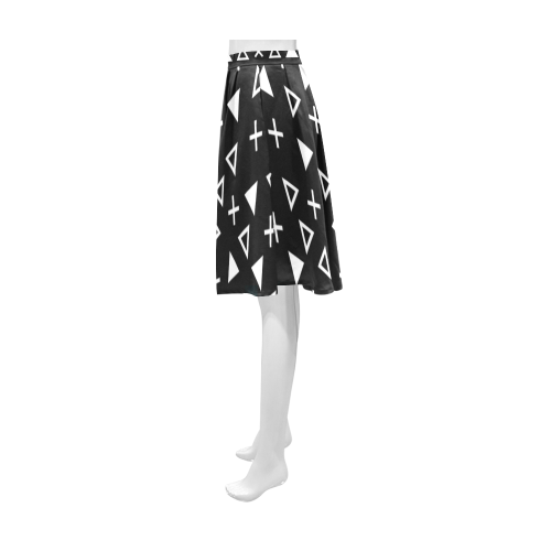 Geo Line Triangle Athena Women's Short Skirt (Model D15)