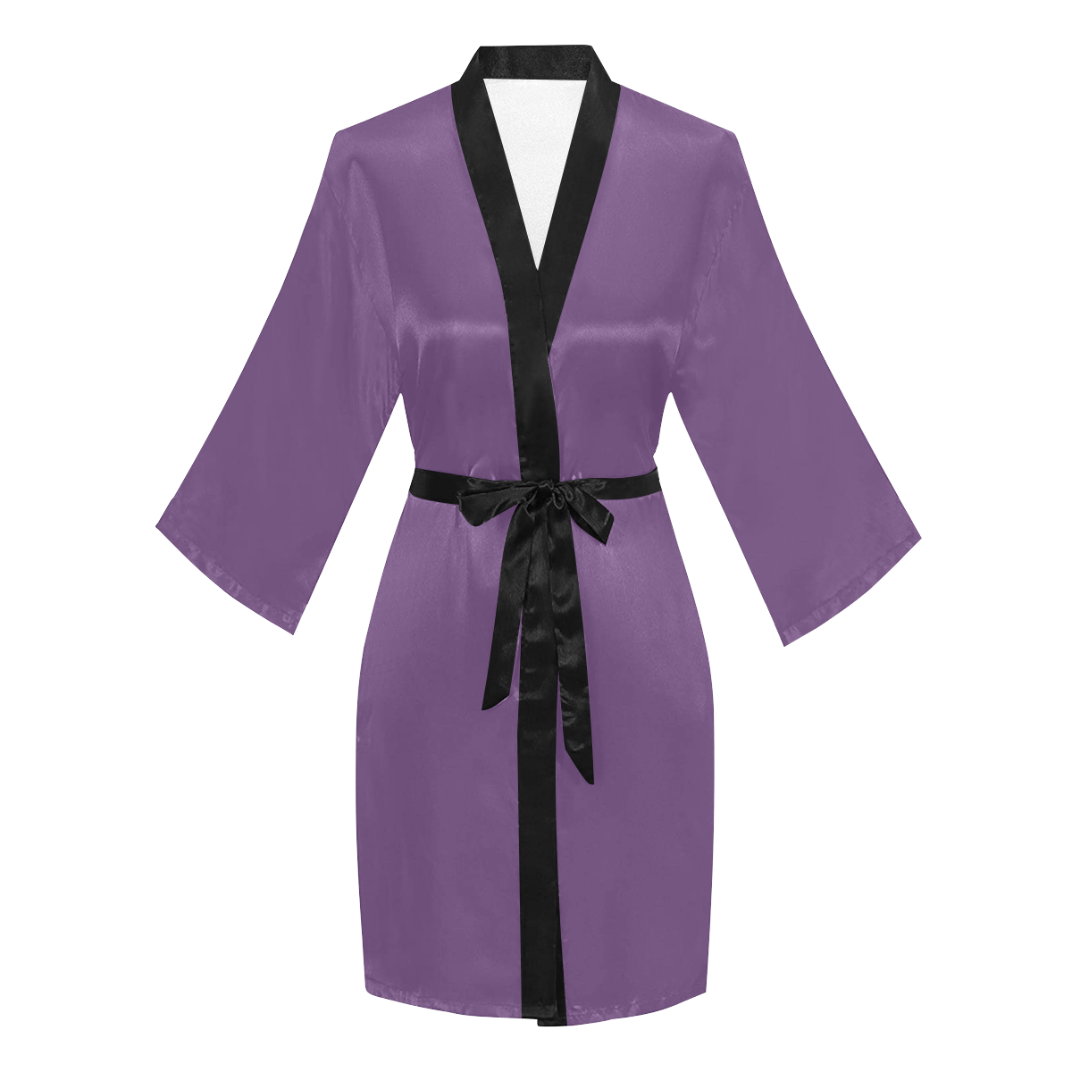 color purple 3515U Long Sleeve Kimono Robe