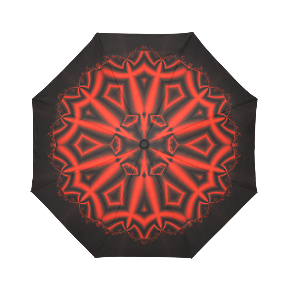Red n black Auto-Foldable Umbrella (Model U04)