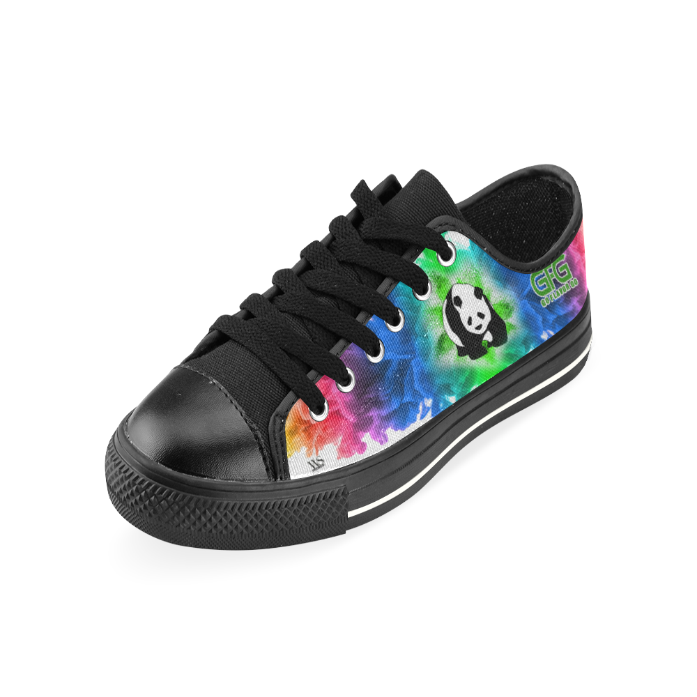 Panda Tennis Shoes Flavor Footwear Men's Classic Canvas Shoes (Model 018)