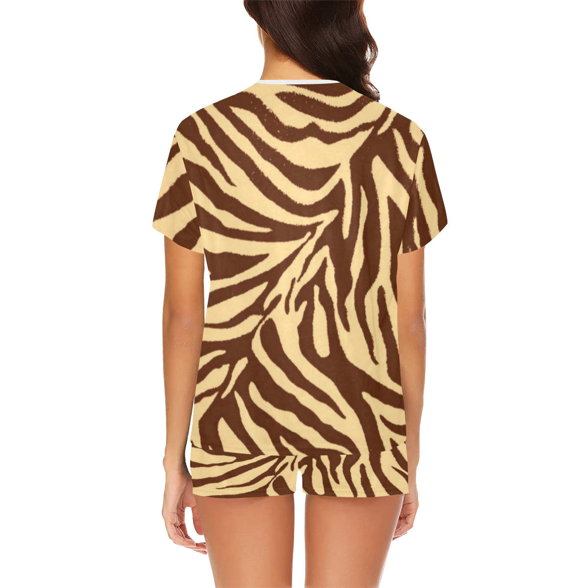 zebra 2 Women's Short Pajama Set