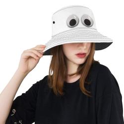 Large Funny Googly Eyes All Over Print Bucket Hat