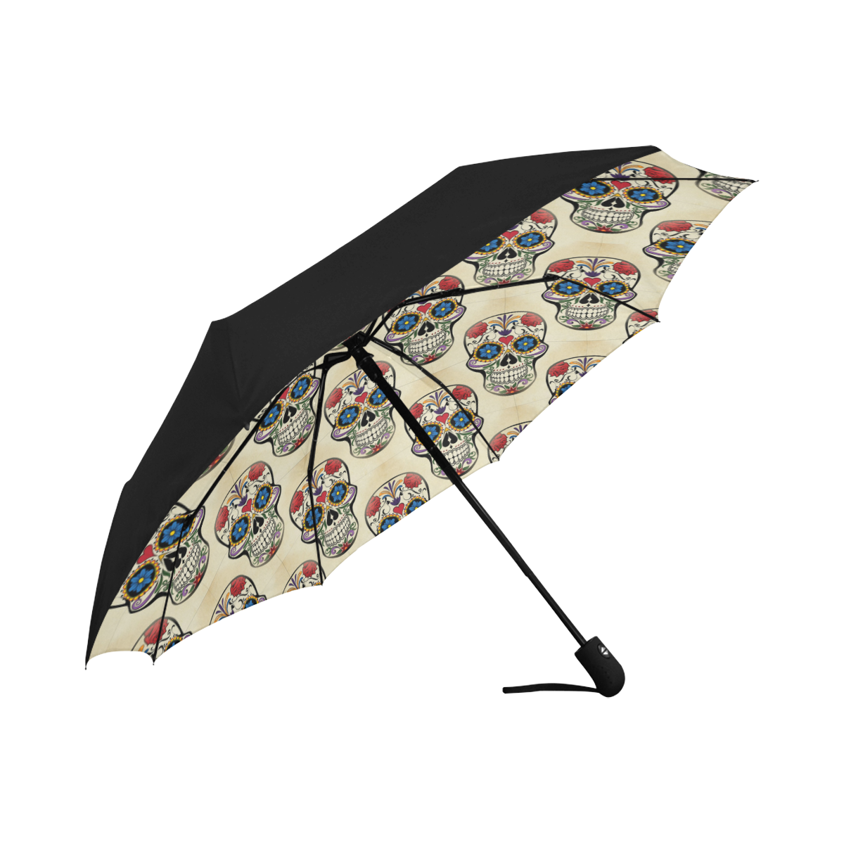 Skull20160603_by_JAMColors Anti-UV Auto-Foldable Umbrella (Underside Printing) (U06)