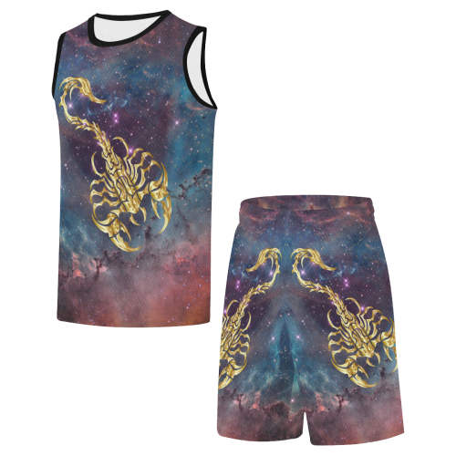 Scorpio and Space All Over Print Basketball Uniform