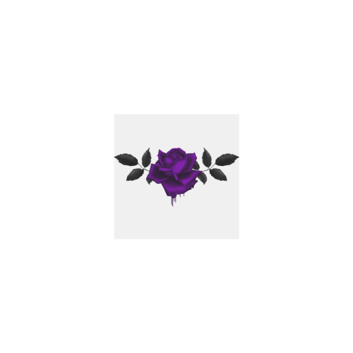 Gothic Dark Purple Rose Personalized Temporary Tattoo (15 Pieces)