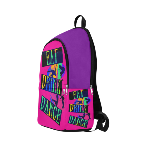 Break Dancing Colorful / Pink / Purple Fabric Backpack for Adult (Model 1659)