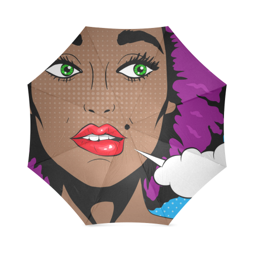 African Woman Pop Art Foldable Umbrella (Model U01)