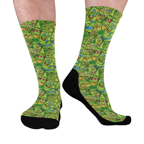 Teenage Mutant Ninja Turtles Mid-Calf Socks (Black Sole)
