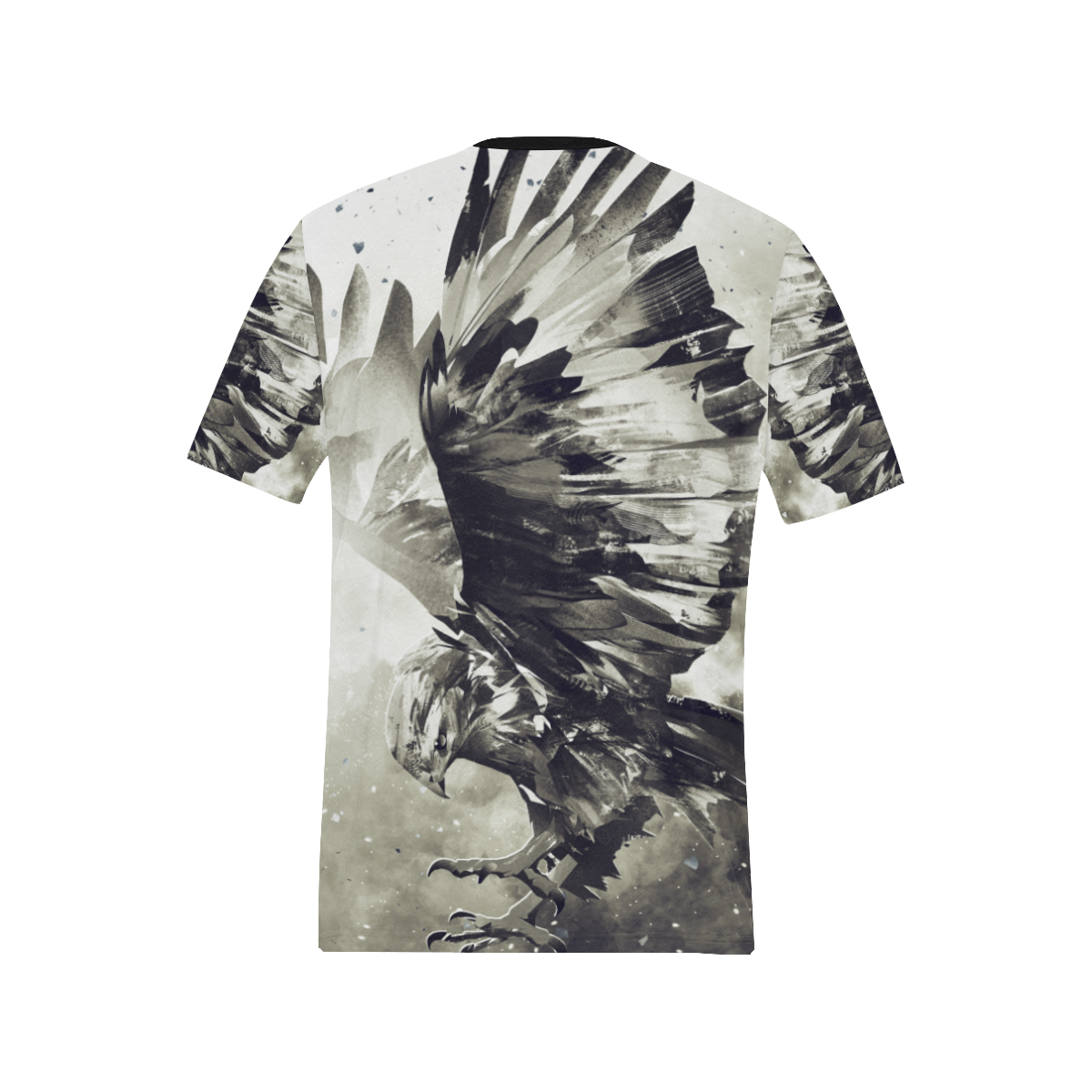 Eagle Bird Animal Men's All Over Print T-Shirt (Solid Color Neck) (Model T63)