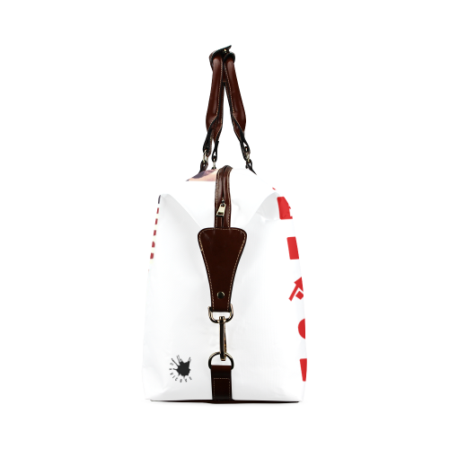 BL Choke Hold - White Classic Travel Bag (Model 1643) Remake