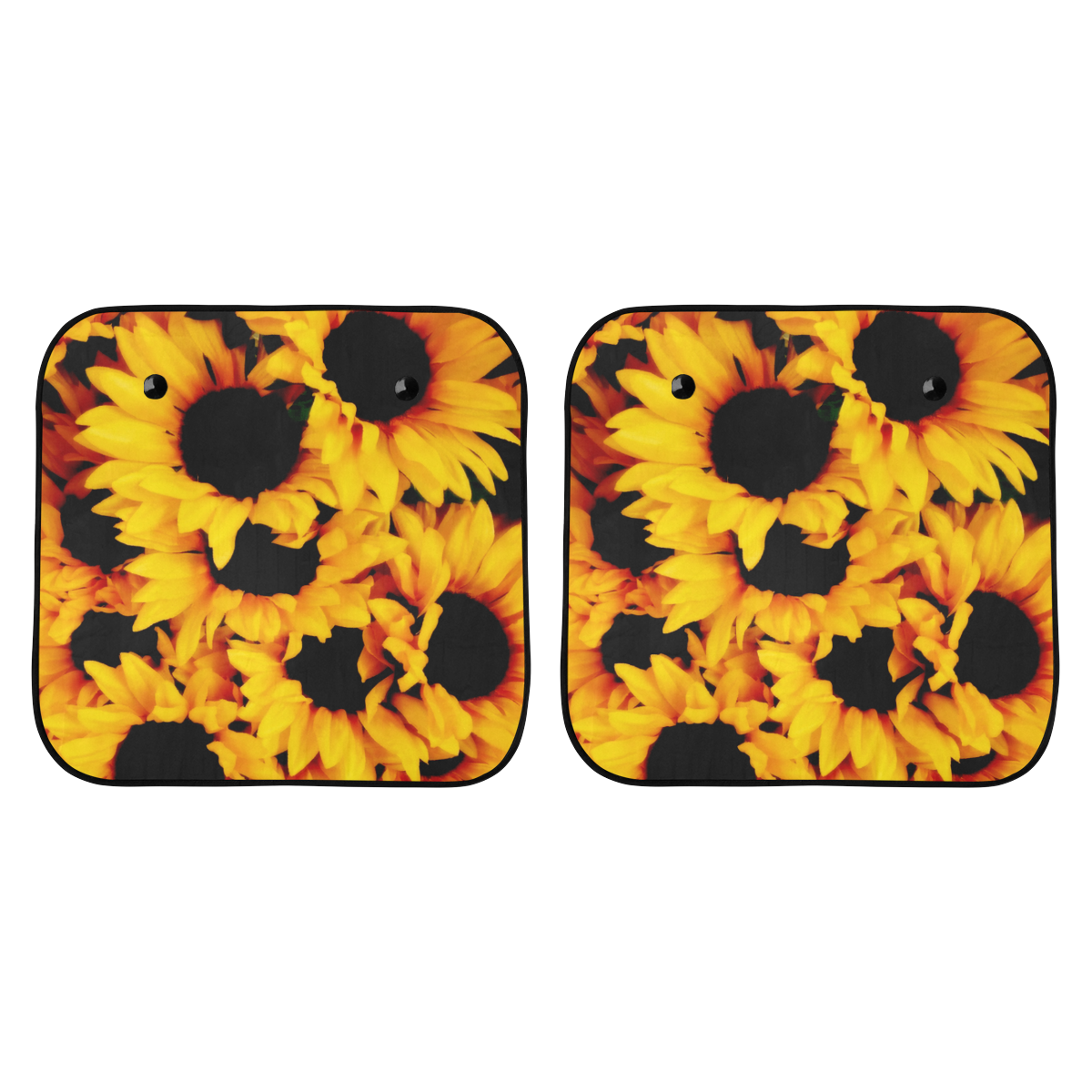 Sunny Sunflowers Car Sun Shade 28"x28"x2pcs
