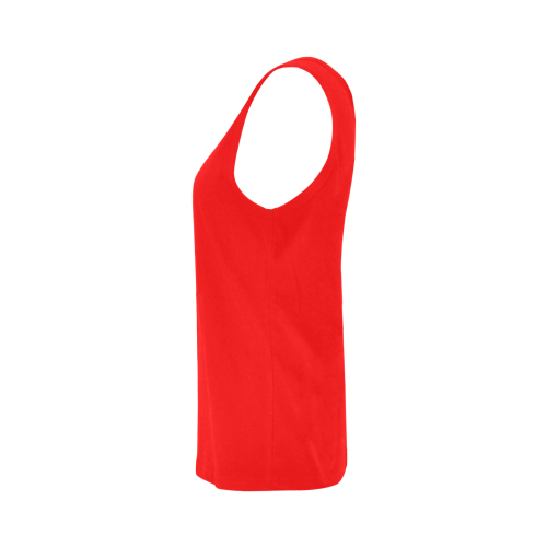 color red All Over Print Tank Top for Women (Model T43)