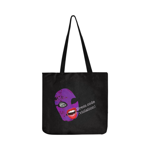 Purple Hood Reusable Shopping Bag Model 1660 (Two sides)