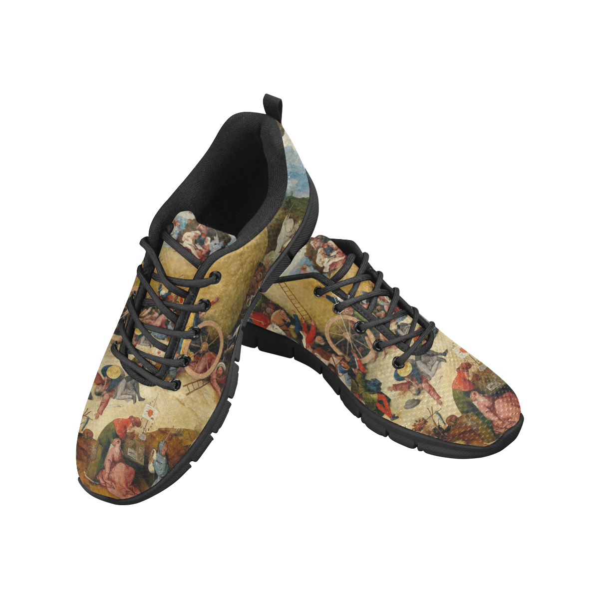 Hieronymus Bosch-The Haywain Triptych 2 Women's Breathable Running Shoes/Large (Model 055)