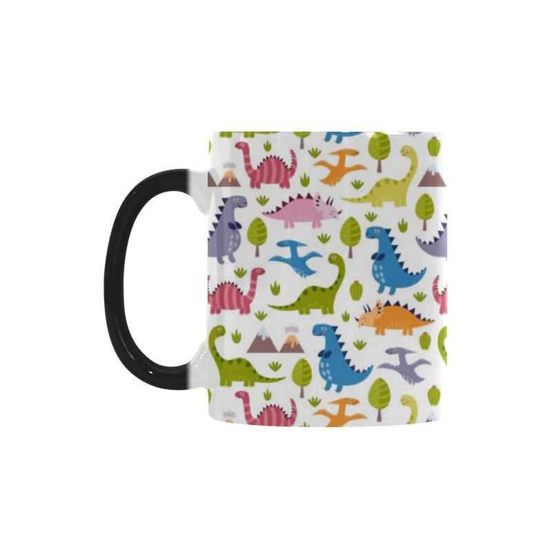 Dinosaur Pattern Custom Morphing Mug