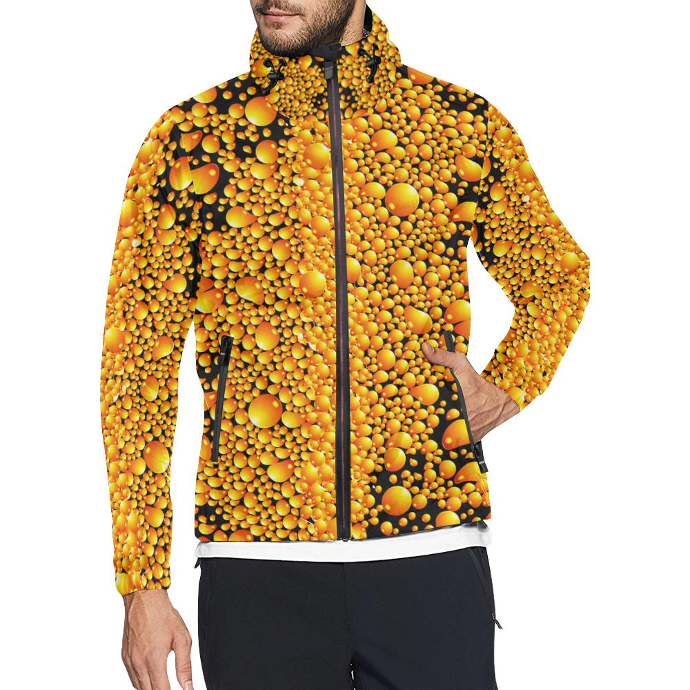 yellow bubble Unisex All Over Print Windbreaker (Model H23)