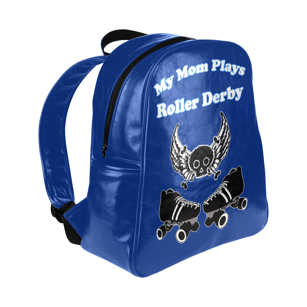 My Mom Plays Roller Derby (Boy) Multi-Pockets Backpack (Model 1636)