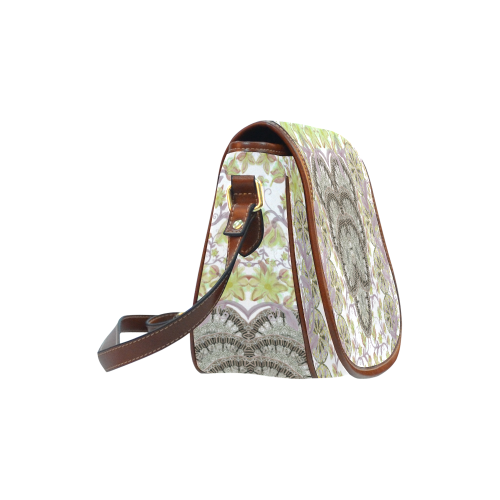 indian flowers 3 Saddle Bag/Small (Model 1649) Full Customization