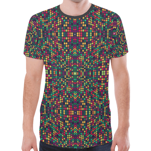 dots large New All Over Print T-shirt for Men (Model T45)