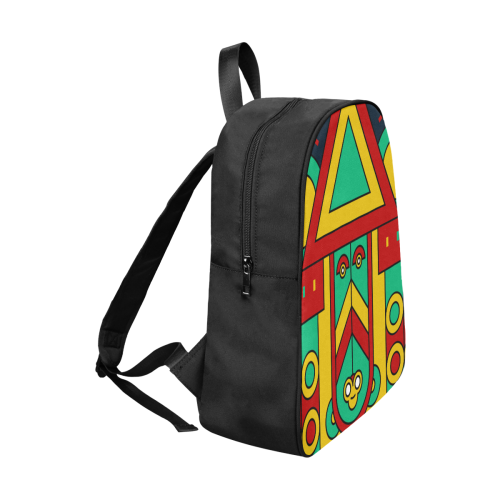 Aztec Spiritual Tribal Fabric School Backpack (Model 1682) (Large)