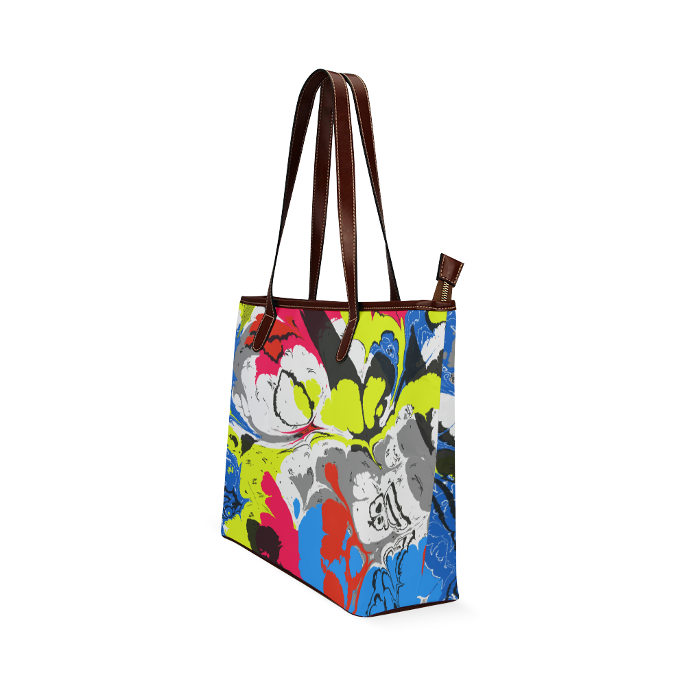 Colorful distorted shapes2 Shoulder Tote Bag (Model 1646)