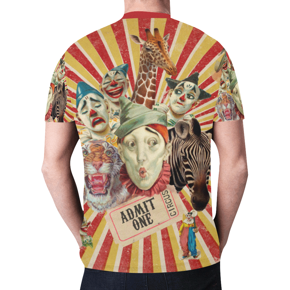 Funny Circus Clowns New All Over Print T-shirt for Men (Model T45)