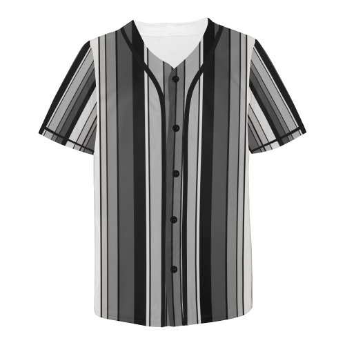 from black to grey All Over Print Baseball Jersey for Men (Model T50)