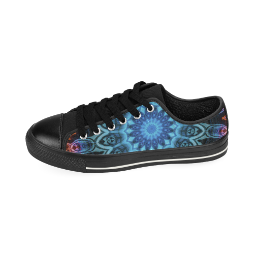 MANDALA SKY ON FIRE Low Top Canvas Shoes for Kid (Model 018)