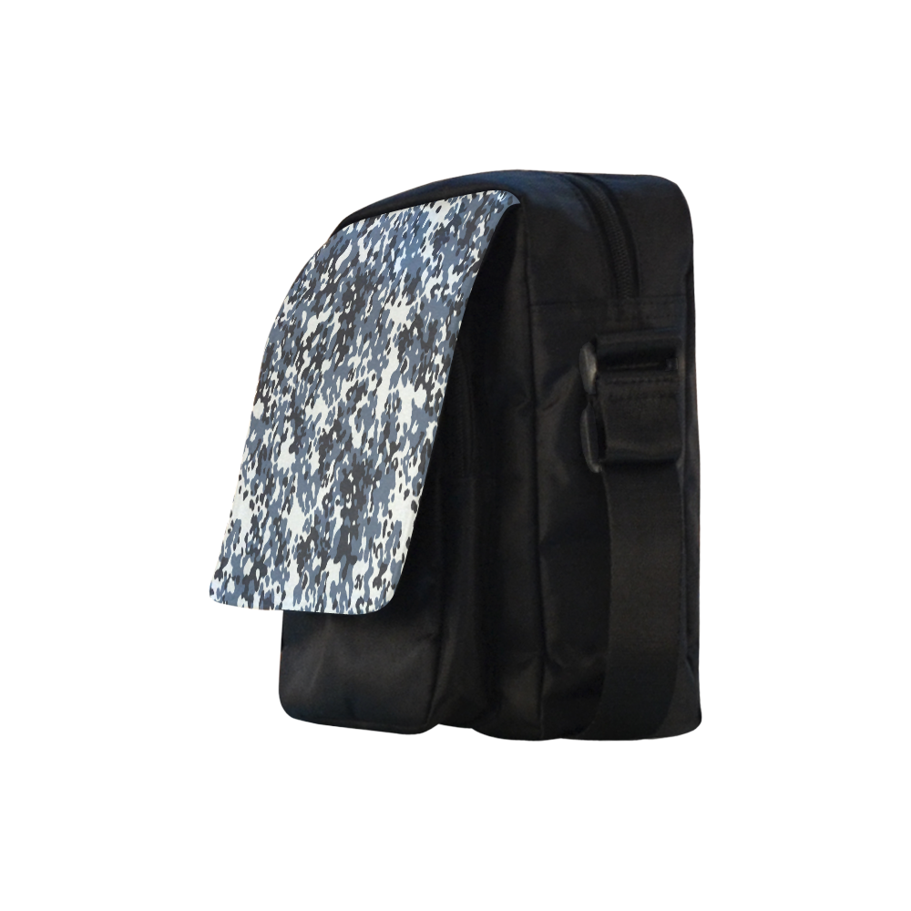 Urban City Black/Gray Digital Camouflage Crossbody Nylon Bags (Model 1633)
