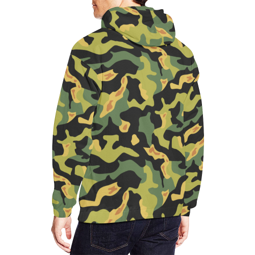 Czechoslovak Mlok Camouflage All Over Print Hoodie for Men (USA Size) (Model H13)