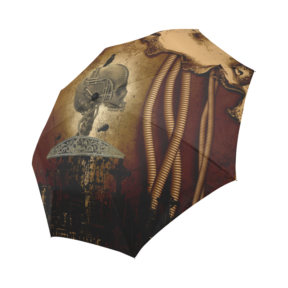 Mechanical skull Auto-Foldable Umbrella (Model U04)
