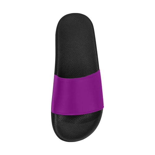 color purple Women's Slide Sandals (Model 057)
