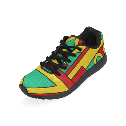 Aztec Spiritual Tribal Kid's Running Shoes (Model 020)