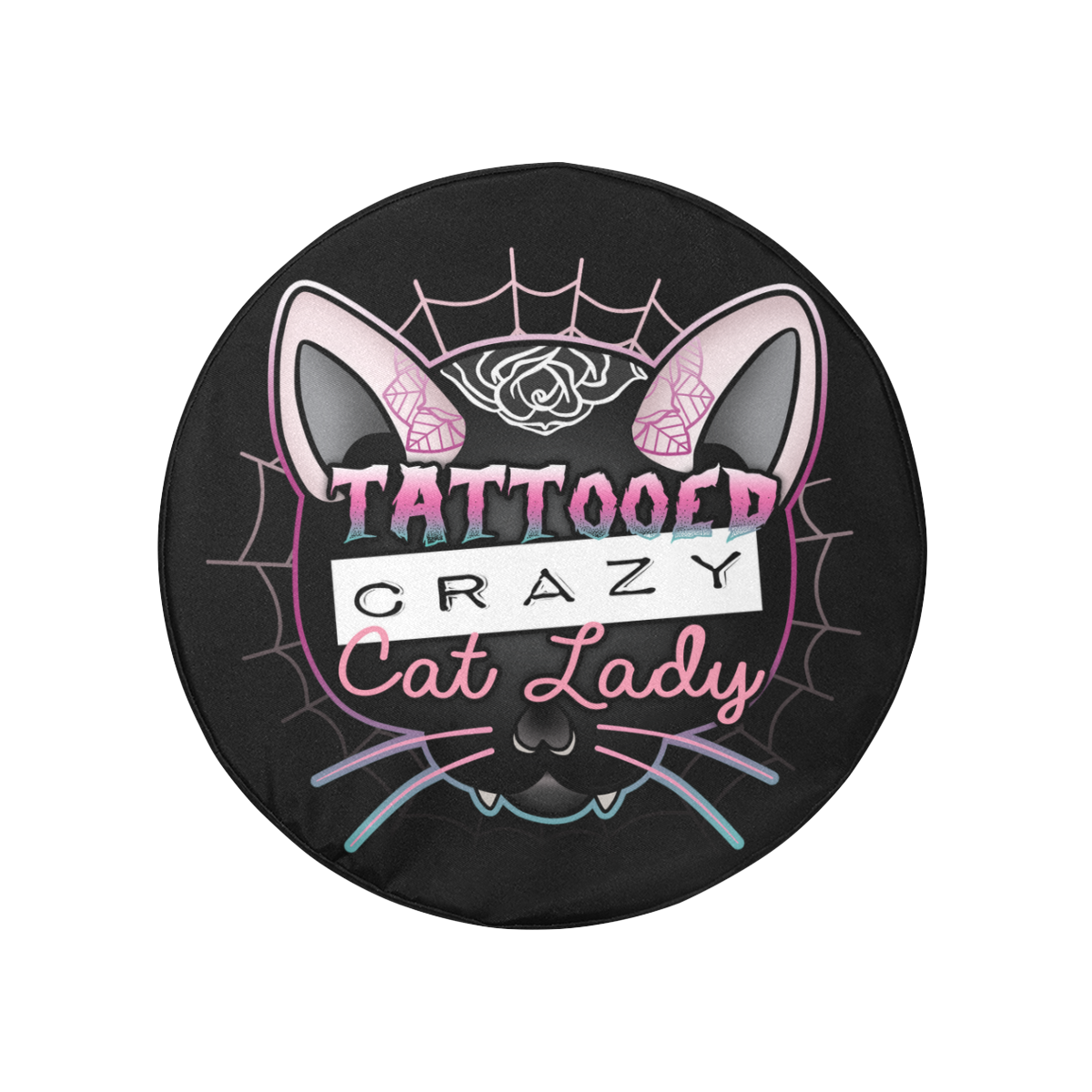 Crazy Cat Lady 32 Inch Spare Tire Cover