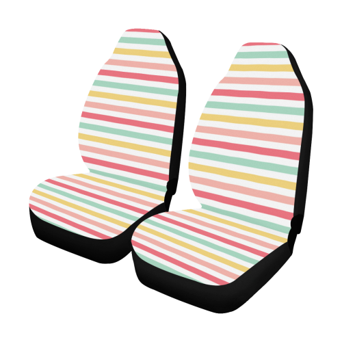 Pastel Stripes Car Seat Covers (Set of 2)