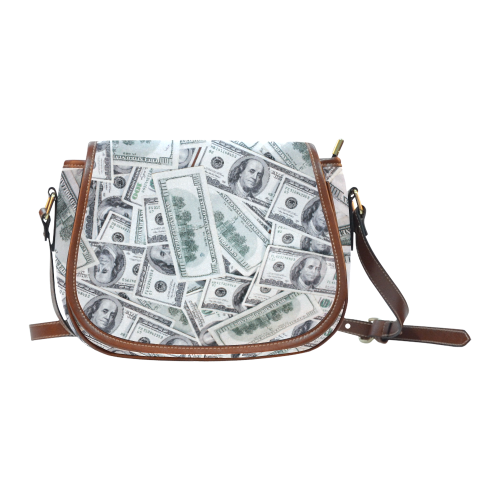 Cash Money / Hundred Dollar Bills Saddle Bag/Large (Model 1649)